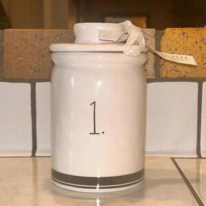 Rae Dunn Artisans Collection by Magenta Ceramic Jar with Lid. NWTS.